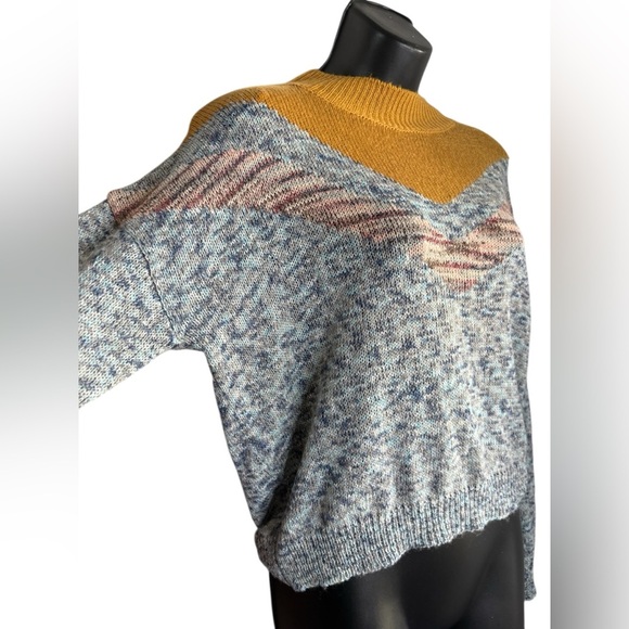 Willow & Root women’s knit lightweight sweater yellow gray sz XS preloved - Picture 2 of 6